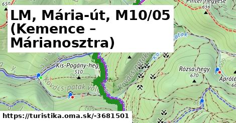 LM, Mária-út, M10/05 (Kemence – Márianosztra)