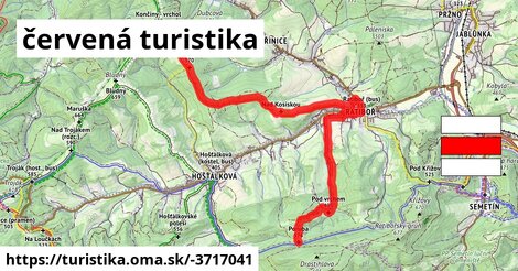 červená turistika