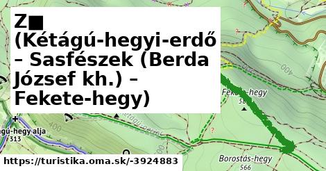 Z■ (Kétágú-hegyi-erdő – Sasfészek (Berda József kh.) – Fekete-hegy)