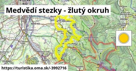 Medvědí stezky - žlutý okruh