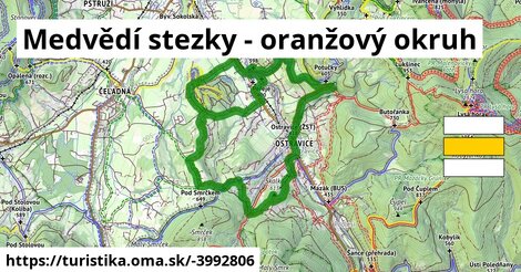 Medvědí stezky - oranžový okruh