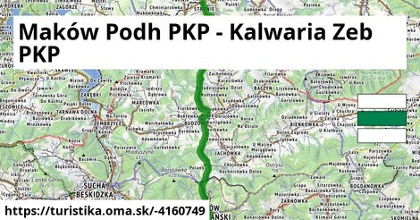 Maków Podh PKP - Kalwaria Zeb PKP