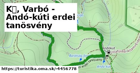 K╱, Varbó - Andó-kúti erdei tanösvény