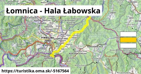 Łomnica - Hala Łabowska