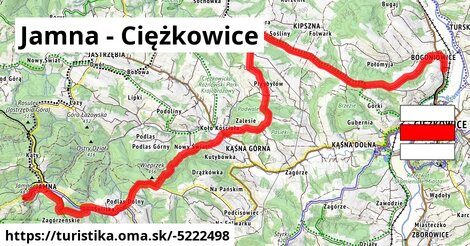 Jamna - Ciężkowice