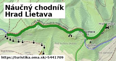 Náučný chodník Hrad Lietava