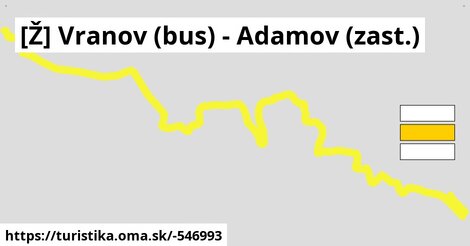 [Ž] Vranov (bus) - Adamov (zast.)