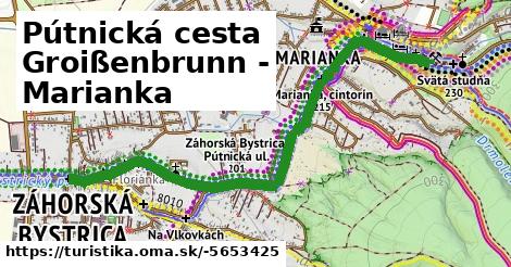 Pútnická cesta Groißenbrunn - Marianka