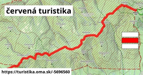 červená turistika