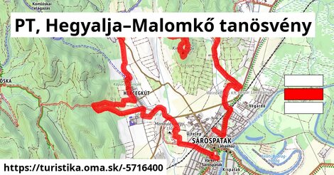 PT, Hegyalja–Malomkő tanösvény