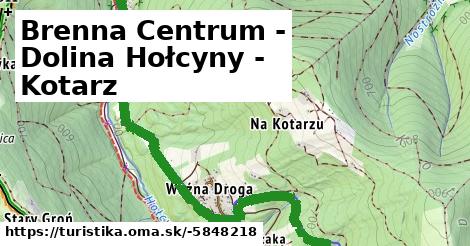 Brenna Centrum - Dolina Hołcyny - Kotarz