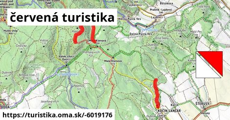 červená turistika