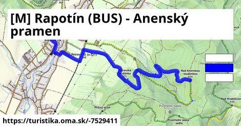 [M] Rapotín (BUS) - Anenský pramen