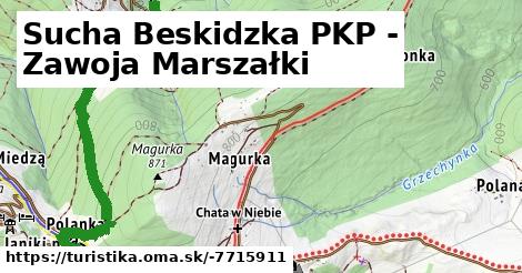 Sucha Beskidzka PKP - Zawoja Marszałki