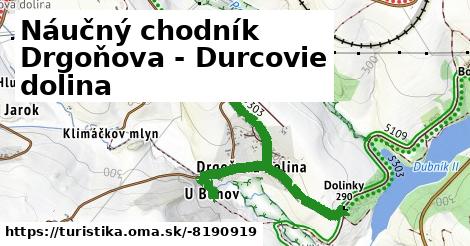 Náučný chodník Drgoňova - Durcovie dolina