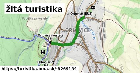 žltá turistika