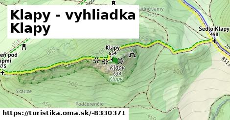 Klapy - vyhliadka Klapy