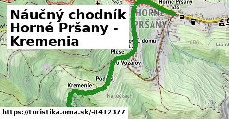 Náučný chodník Horné Pršany - Kremenia