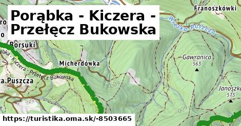 Porąbka - Kiczera - Przełęcz Bukowska