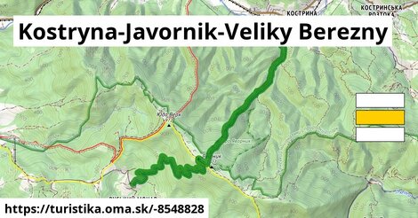 Kostryna-Javornik-Veliky Berezny