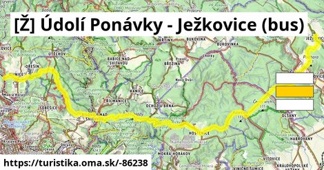 [Ž] Údolí Ponávky - Ježkovice (bus)