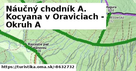 Náučný chodník A. Kocyana v Oraviciach - Okruh A