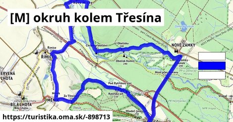 [M] okruh kolem Třesína