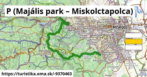 P (Majális park – Miskolctapolca)