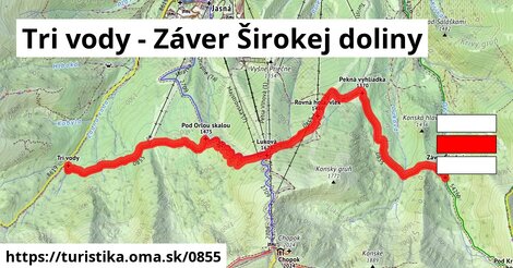 Tri vody - Záver Širokej doliny