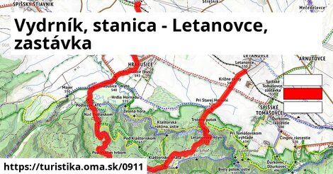 Vydrník, stanica - Letanovce, zastávka