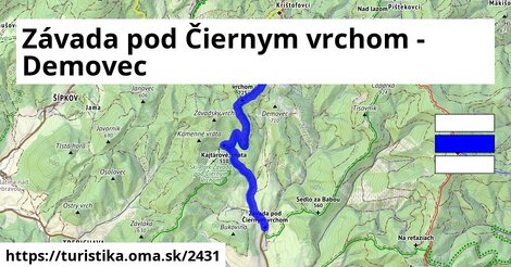 Závada pod Čiernym vrchom - Demovec