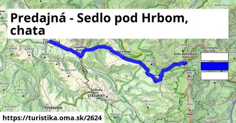 Predajná - Sedlo pod Hrbom, chata