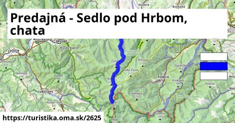 Predajná - Sedlo pod Hrbom, chata