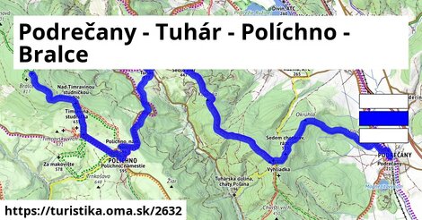 Podrečany - Tuhár - Políchno - Bralce