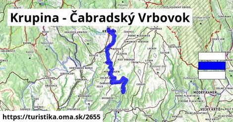 Krupina - Čabradský Vrbovok