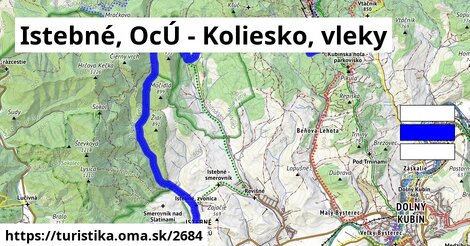 Istebné, OcÚ - Koliesko, vleky