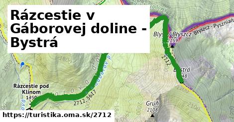 Rázcestie v Gáborovej doline - Bystrá