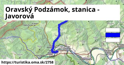 Oravský Podzámok, stanica - Javorová