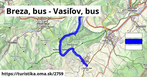 Breza, bus - Vasiľov, bus