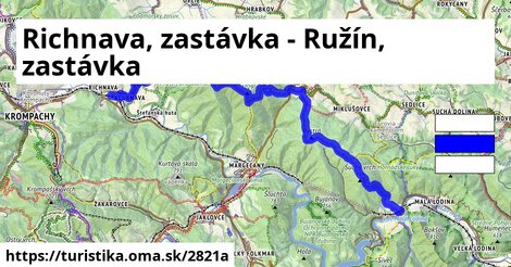 Richnava, zastávka - Ružín, zastávka