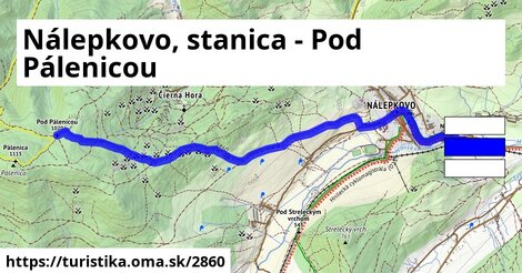 Nálepkovo, stanica - Pod Pálenicou