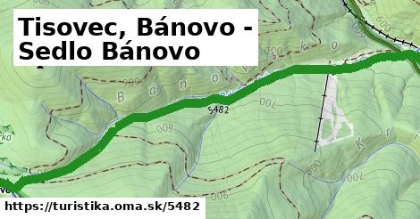 Tisovec, Bánovo - Sedlo Bánovo