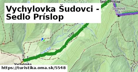 Vychylovka Šudovci - Sedlo Príslop