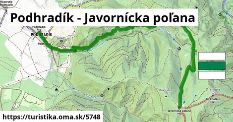 Podhradík - Javornícka poľana