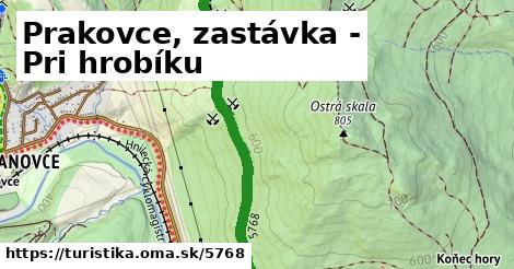 Prakovce, zastávka - Pri hrobíku