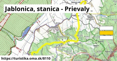 Jablonica, stanica - Prievaly