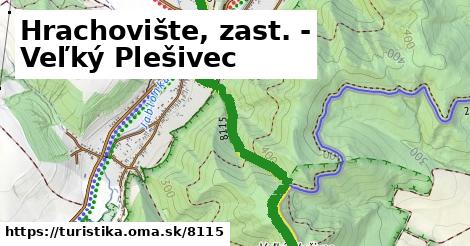 Hrachovište, zast. - Veľký Plešivec