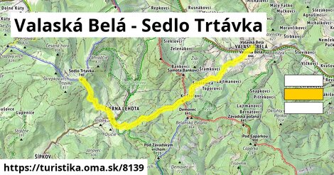 Valaská Belá - Sedlo Trtávka