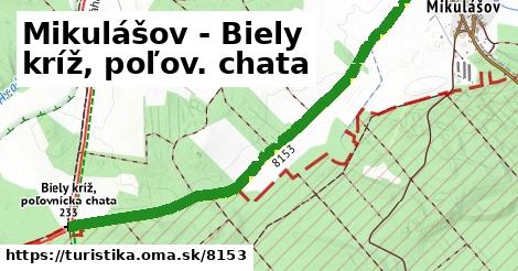 Mikulášov - Biely kríž, poľov. chata