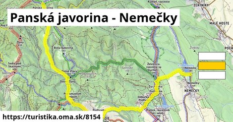 Panská javorina - Nemečky